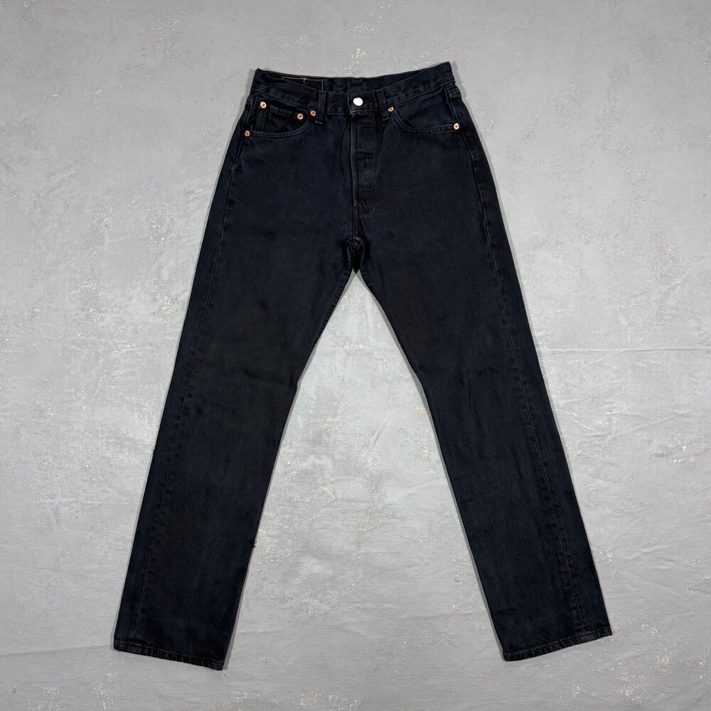 Vintage 1990s Levi's 501 Blue-Black Red Tab Denim Jeans Fit 27 x 31